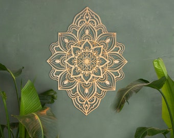 Wood Decor, Wood Wall Art, Mandala, Wood Décor, Bedroom Decor, Geometric Decor, Yoga Gifts, Unique Wall Art, Bohemian Art, New Home Decor