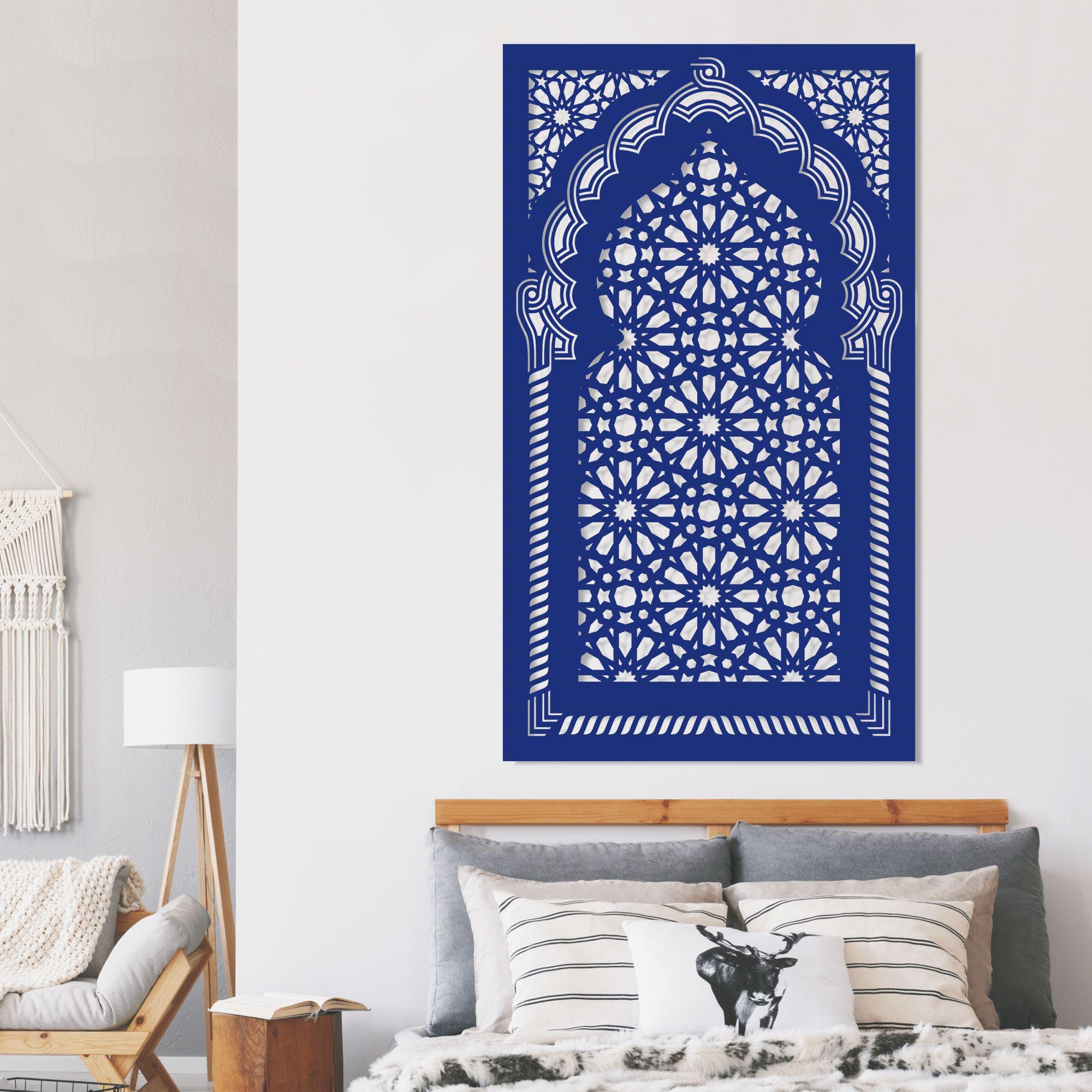 PANNEAUX DÉCORATIFS AJOURÉS, STYLE MAROC, DÉCOR MURAL 3D, ORNEMENT, BLANC