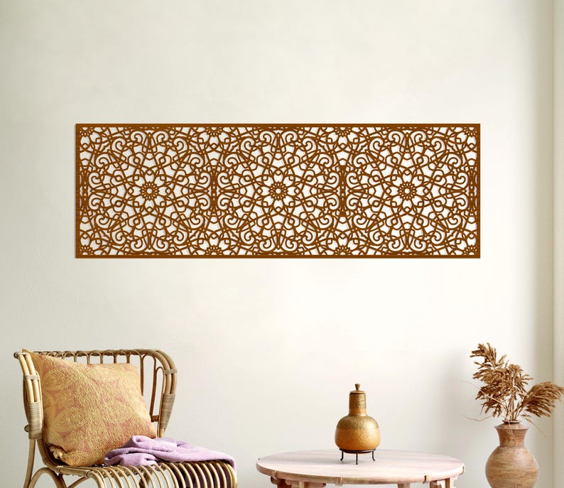 A Long Openwork Wooden Panel With Moorish and Arabesque Motifs Based on ...