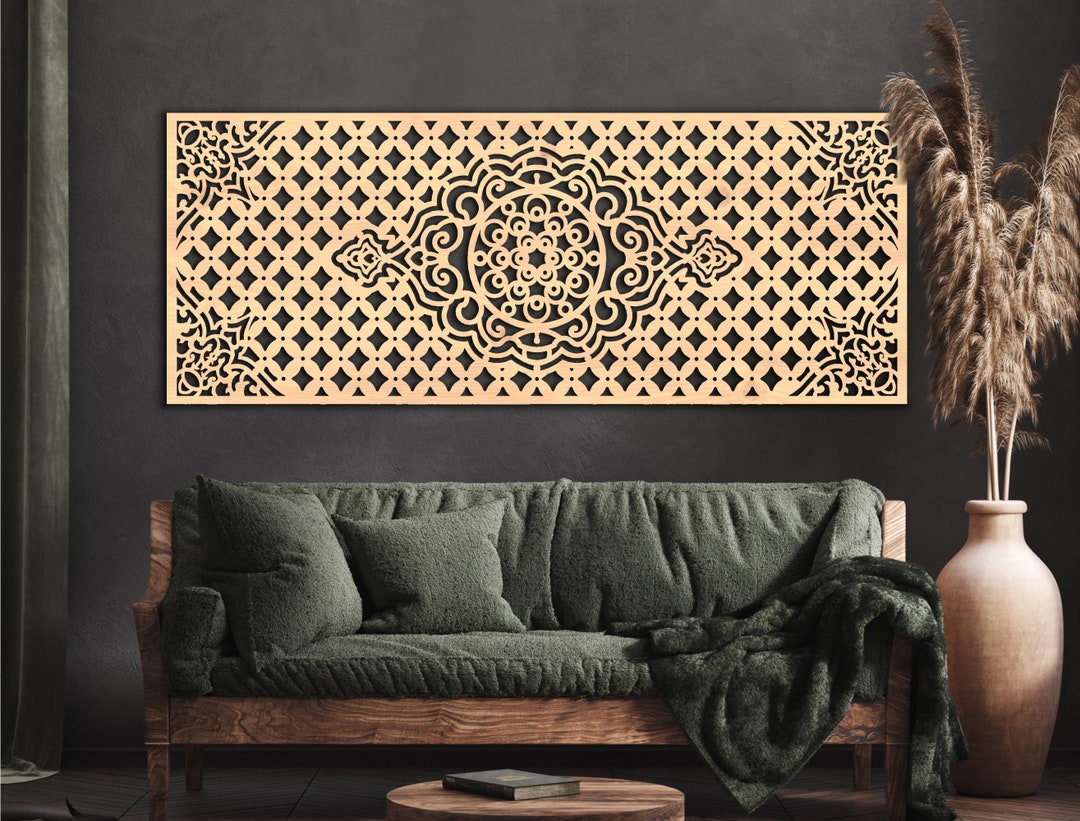 Moroccan Style Wall Panels, Wall Hanging, Wood Home Decor, Lattice