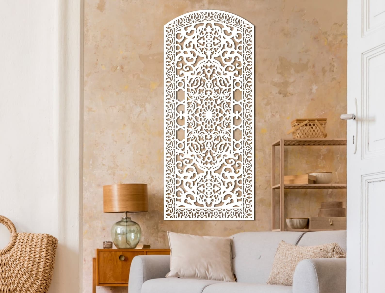 Wood Home Decor, Arabic Wall Art, Islamic Gift, Moroccan Decor, Modern ...