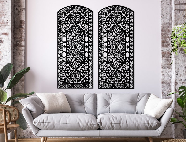 Wood Home Decor, Arabic Wall Art, Islamic Gift, Moroccan Decor, Modern ...