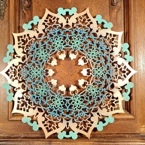 Wall Decor, Mandala, Bedroom Wall Art, Home Décor, Wood Décor, Housewarming Gift, Bedroom Wall Decor, Living Room Wall Art, Sacred Geometry