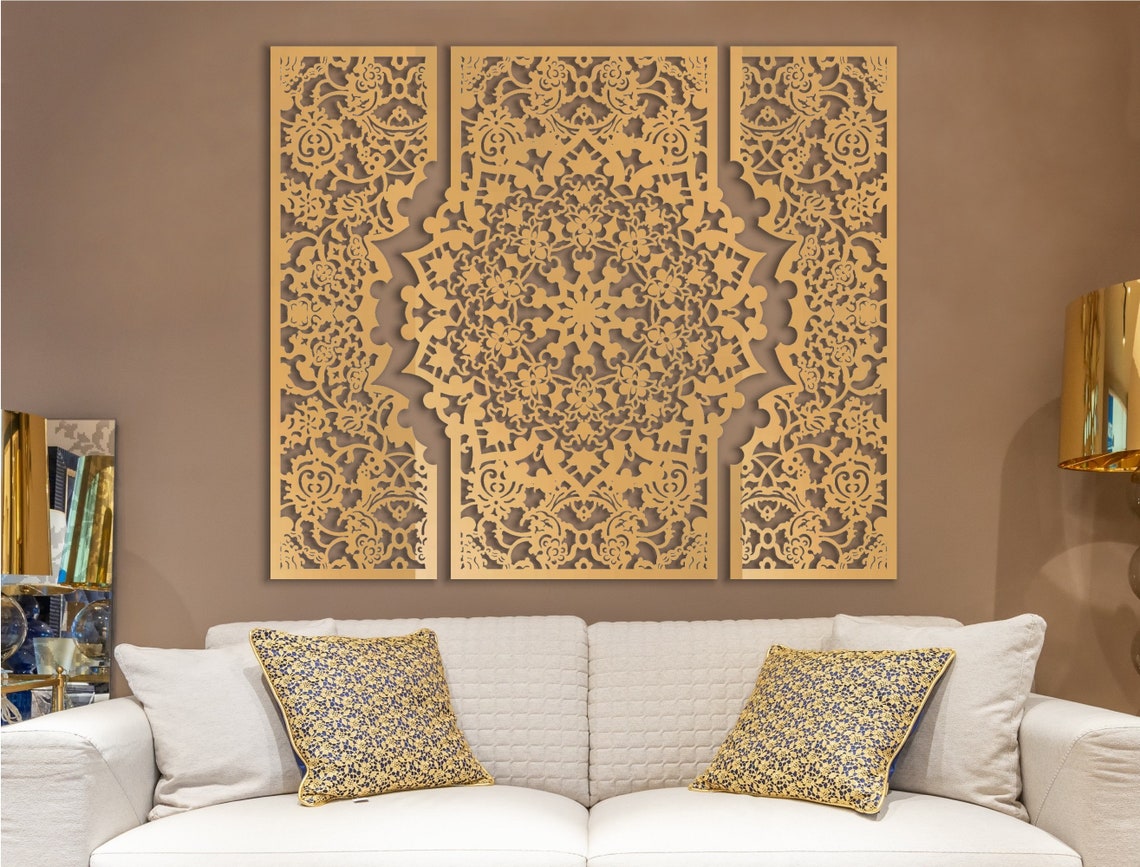 Triptych Moroccan Style Wall Panels Moroccan Home Decor - Etsy