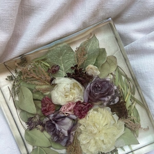 Wedding Bouquet Preservation | Pressed Flower Frame | Bridal Keepsake | Save Your Wedding Flowers | Real Flower Resin Art - - PART TWO