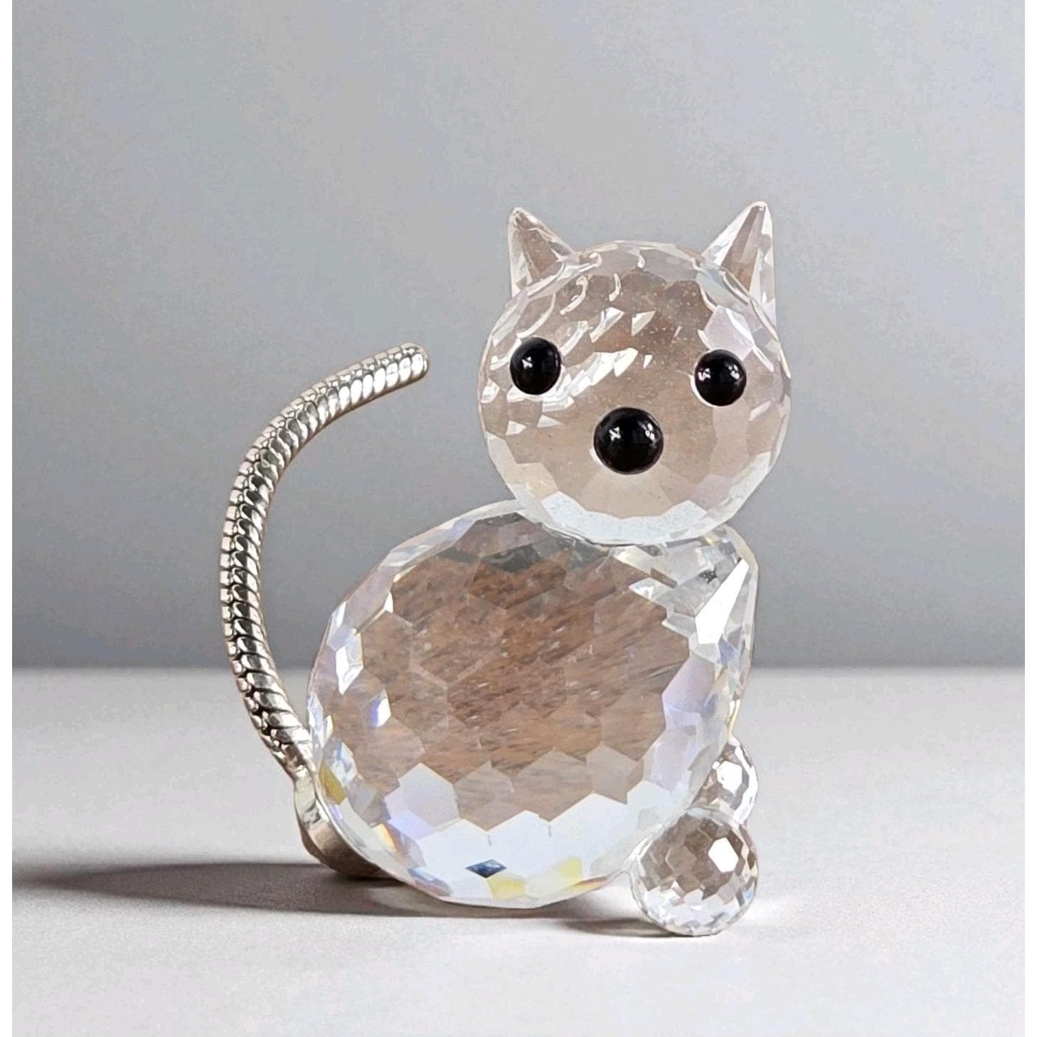 Retired Swarovski Crystal Cat - Etsy