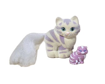 Brinquedo vintage Hasbro My Little Pony Lil Litters My Little Kitty Happy Tabby Mom & Baby