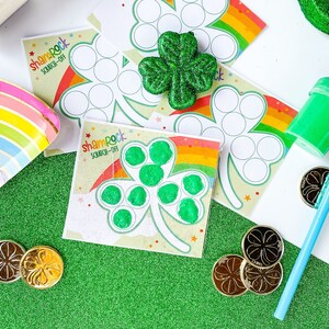 Shamrock Scratch-off • Gratter pour les enfants • Gratter la Saint-Patrick • Cartes à gratter pour enfants • Carte à gratter imprimable • Trèfle