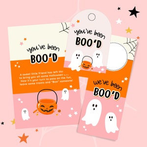 You&#39;ve Been Boo&#39;d Printable - Halloween Neighborhood Tradition - Booed Printable - INSTANT DOWNLOAD
