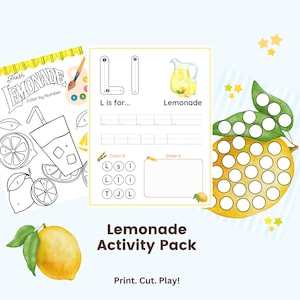 Lemonade Stand Printable Activities