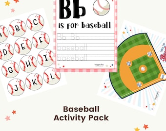 Baseball Activity Pack • Baseball Activity Sheets • Baseball Game • Printable activity pages for kids • Baseball crafts • Baseball Birthday
