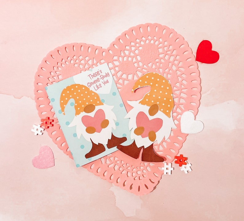 Cartão de Dia dos Namorados para impressão • Artesanato de gnomo do amor para crianças • Artesanato de Dia dos Namorados • Cartão de Dia dos Namorados • Dia dos Namorados • Dia dos Namorados em sala de aula imagem 4