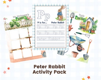 Peter Rabbit Printable Preschool Activity Pack - Educational Fun for Little Gardeners!