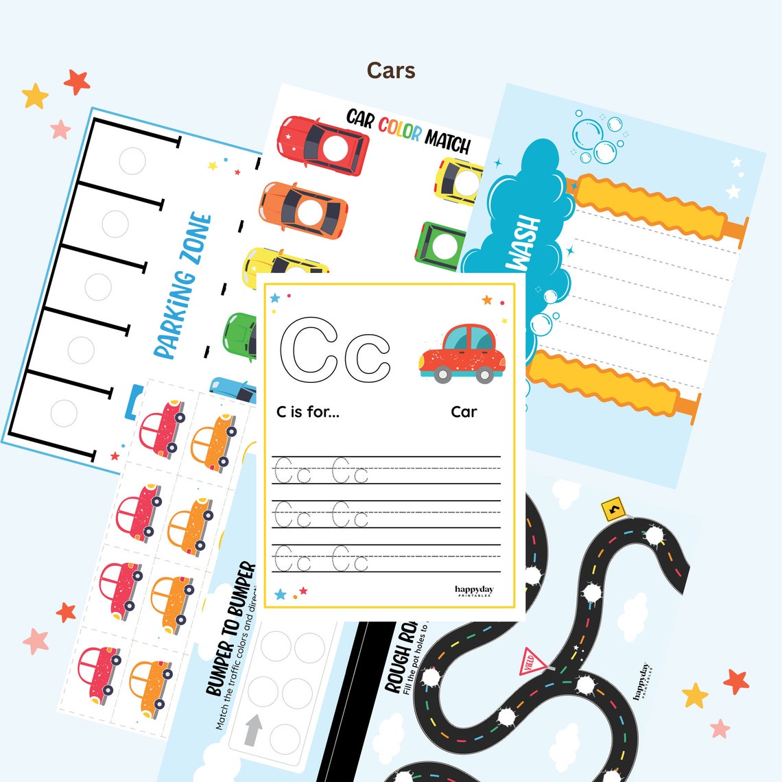 Things That Go Preschool Activity Pack - Etsy
