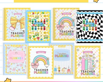 2026-2027 Printable Teacher Planner | 30+ Pages | Lesson Plans, Grades, Attendance & More! Editable Planner • School Planner • Teacher Plans