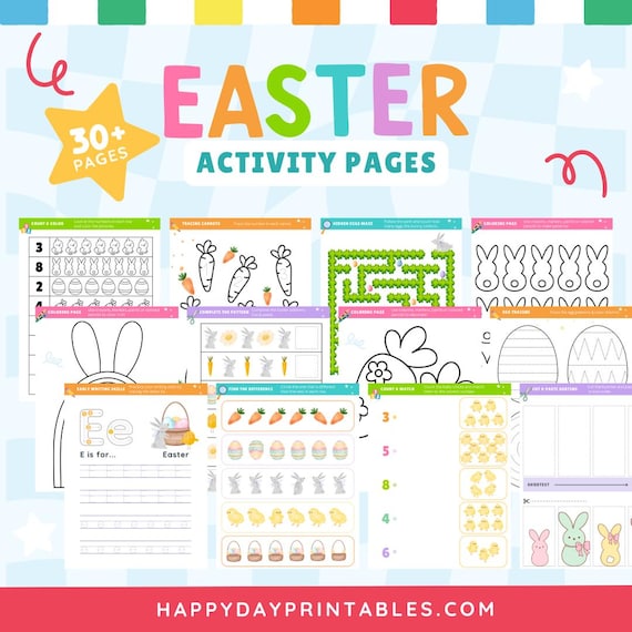 Easter Activity Pack | Printable Easter Worksheets | Preschool & Kindergarten Learning Fun