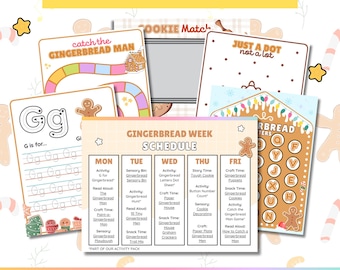 Gingerbread Preschool Activities | Letter G Learning Pack (PDF)