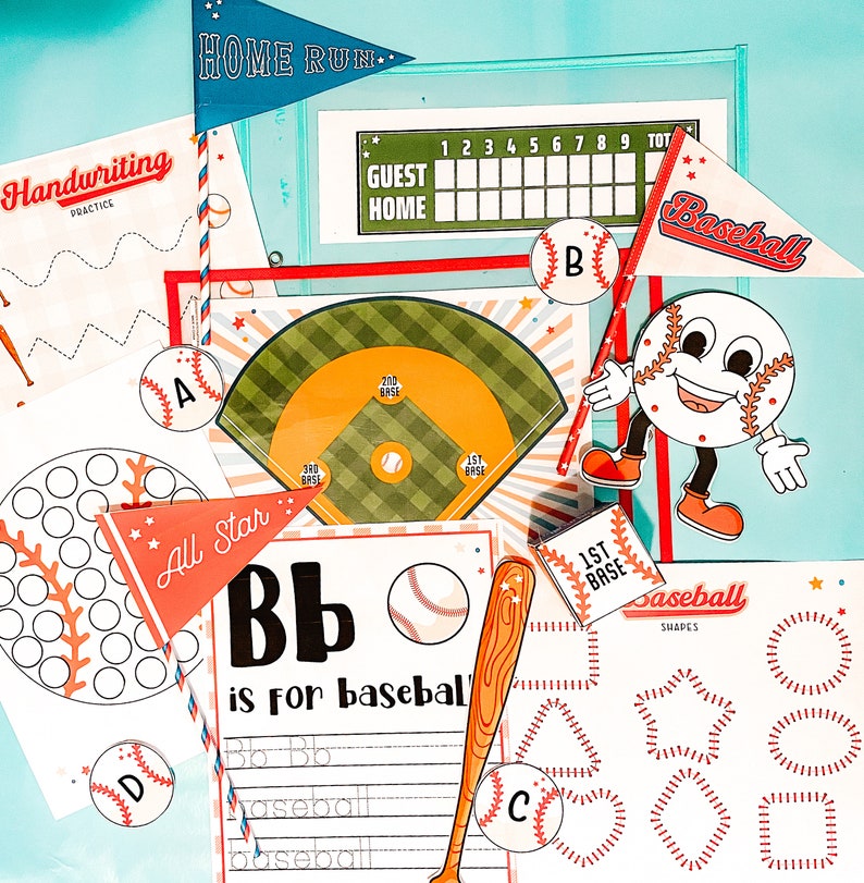 Baseball Activity Baseball Activity Pack • Baseball Activity Sheets • Baseball Game ...