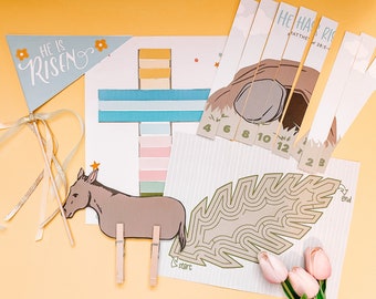 Holy Week Activity Pack • Easter Activity Pack • Easter Activities for Kids • Good Friday • Easter Story • Resurrection Story for Kids