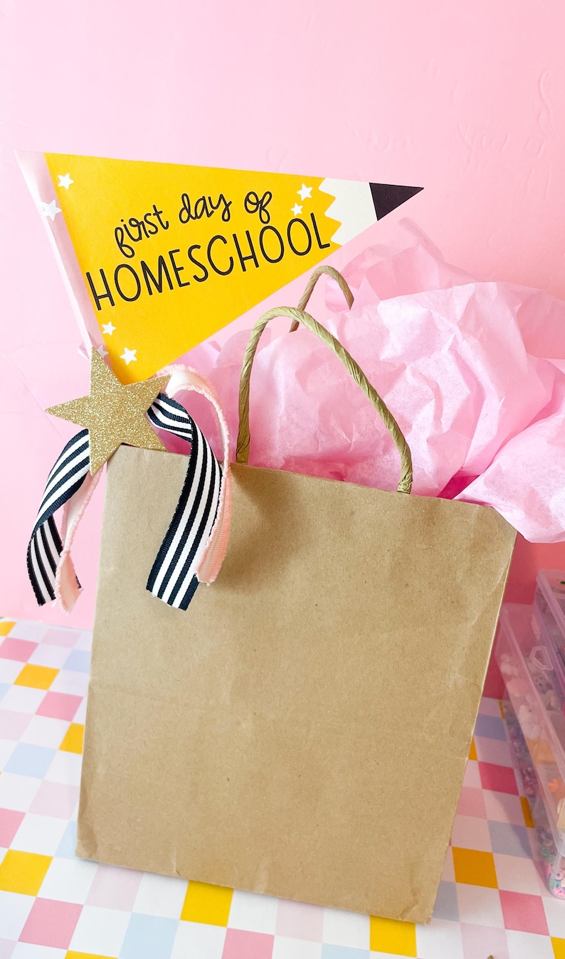 First Day of School Flags • Printable Back to School Pennant Flags • Preschool - 6th Grade Bundle, First Day of Preschool, PreK, Homeschool image 9