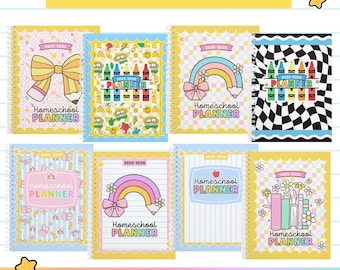 Printable Planner • Homeschool Planner Pages • 2026-2027 Planner • Homeschool Calendar • Printable & Editable Homeschool Planner