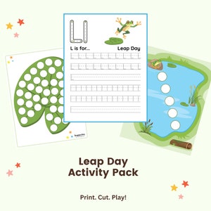 Leap Day Printable Activity Pack for Preschoolers • Leap Day Activities • Instant Download • Leap Year Kids Activities