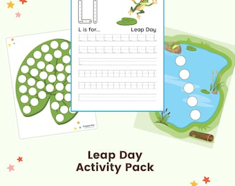 Leap Day Printable Activity Pack for Preschoolers • Leap Day Activities • Instant Download • Leap Year Kids Activities