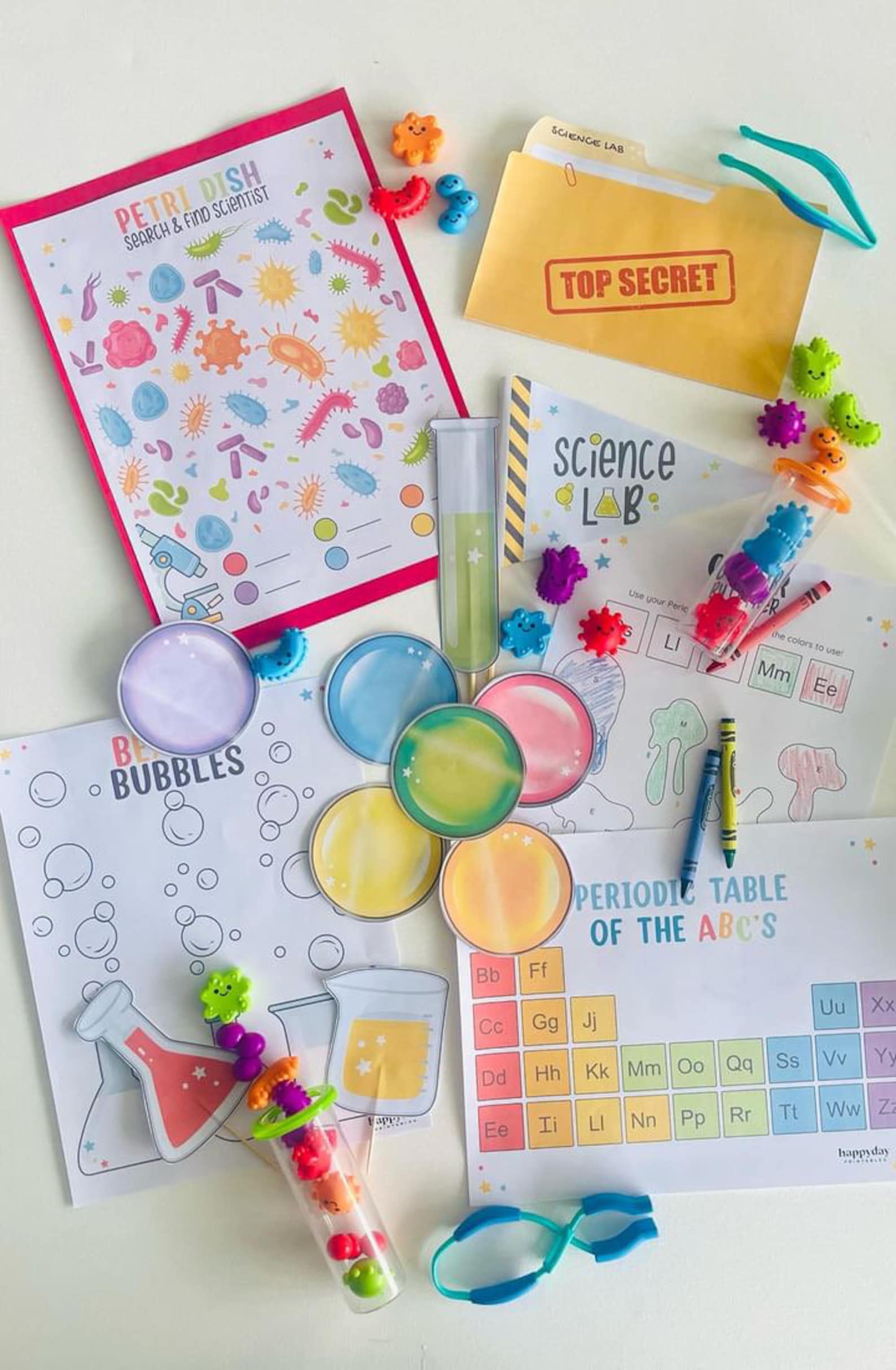 Science Lab Printable Pack • Mad Scientist Party • Science Activities ...