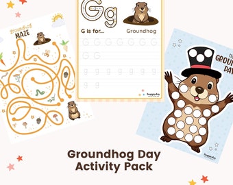 Pacote de atividades para impressão do Dia da Marmota