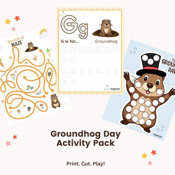 Groundhog Day Printable Activities Bundle