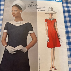Vogue Couturier Design 1777 Belinda Bellville of London Dress Pattern