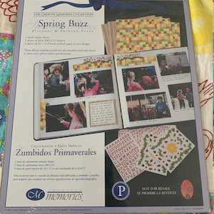 Creative Memories Spring Buzz Stickers and Printed Paper