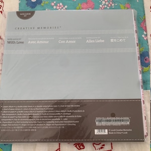 Creative Memories Paper Album Kit With Love