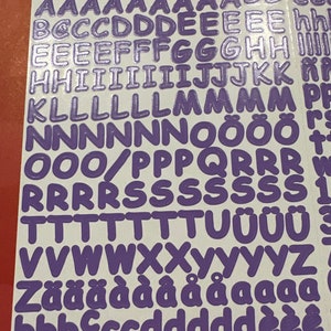 Mini ABC/123 Stickers Iris Sassy 1 sheet