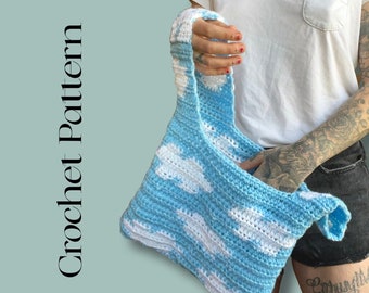 Crochet Cloud Bag Pattern: Tapestry Knot Bag (PDF)