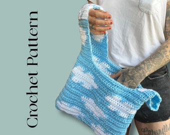 Crochet cloud bag || knot bag || PDF | Crochet pattern | English