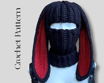 Bunny Balaclavas | PDF CROCHET PATTERN | digital download | English