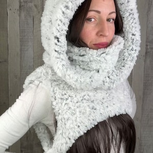 Matrixx Hood Crochet Pattern Hooded cowl available in 5 languages Digital PDF image 6