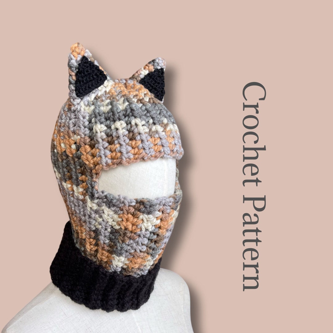 Cat Balaclava Crochet Pattern Digital Pdf English Etsy Canada