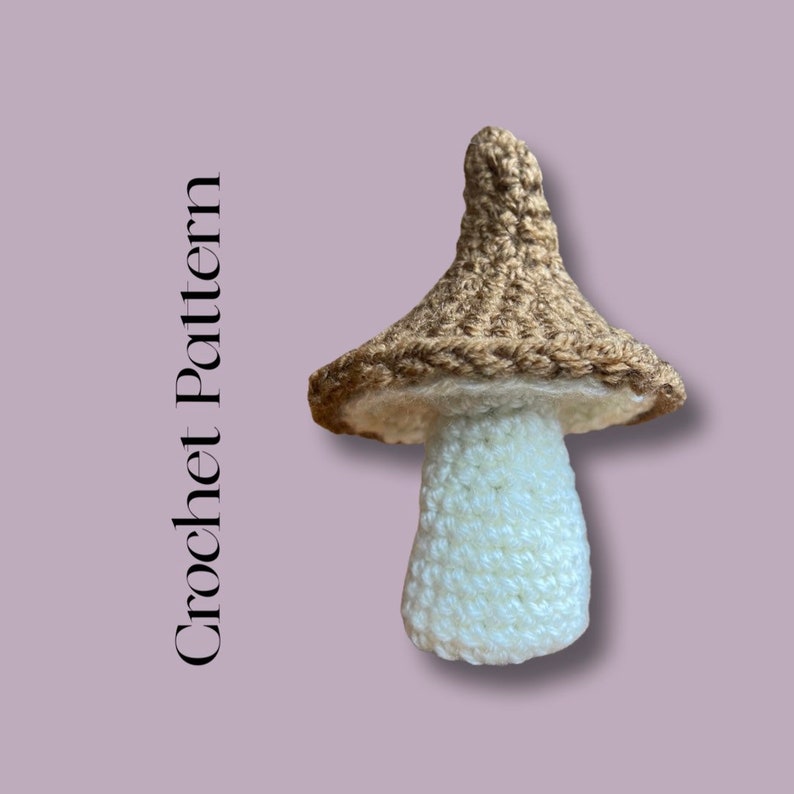Amigurumi mushroom cat toy PDF crochet pattern English image 1