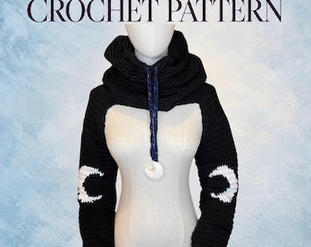 Selene Hooded Bolero | PDF |Crochet Pattern | Digital download | English & Spanish