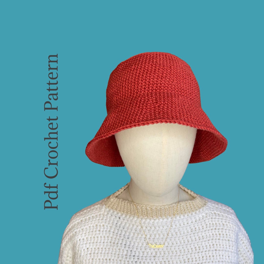 Bucket Hat PDF Easy Crochet Pattern Etsy Canada