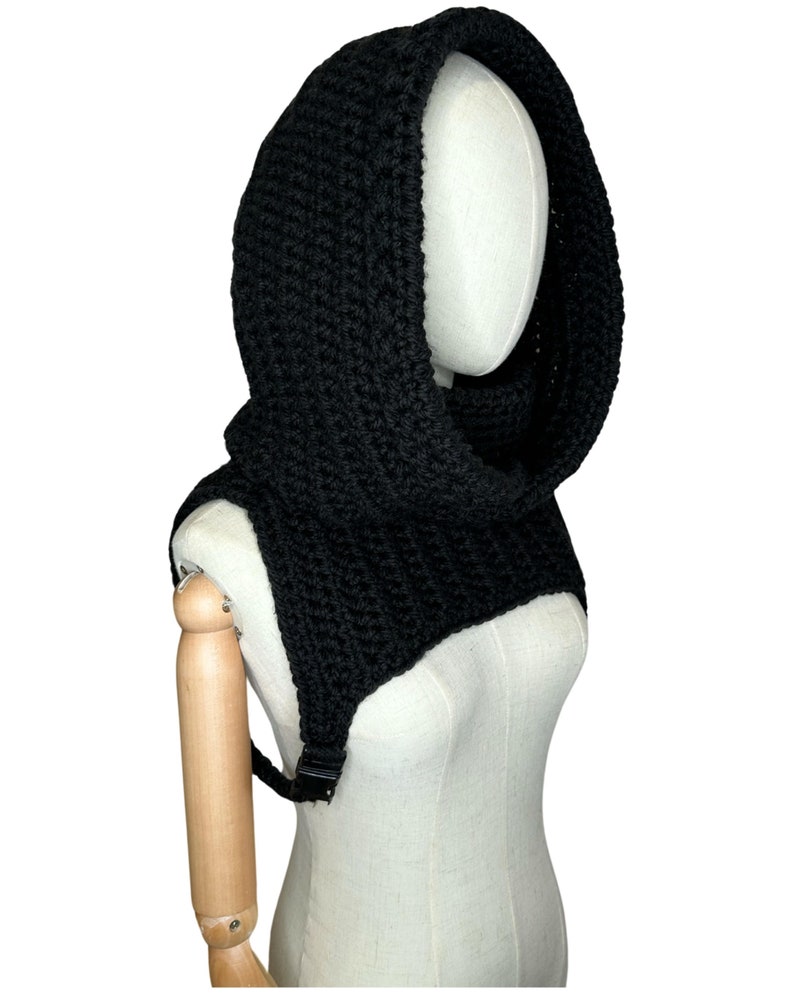 Matrixx Hood Crochet Pattern Hooded cowl available in 5 languages Digital PDF image 3