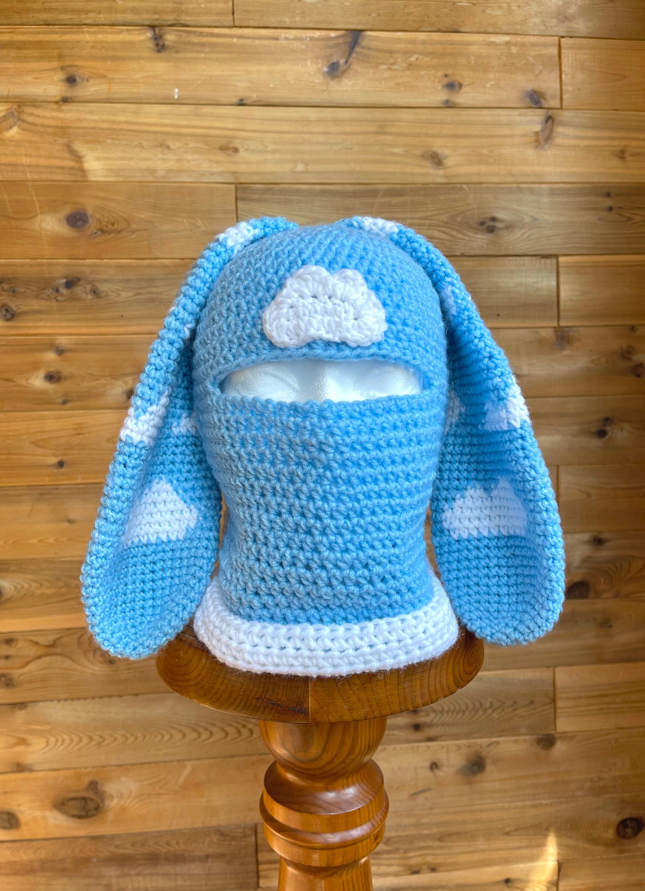 Bunny Balaclava Cloud Balaclava PDF crochet Pattern Etsy UK
