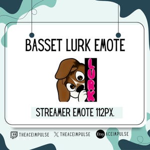 Twitch Emote Basset Hound Lurk