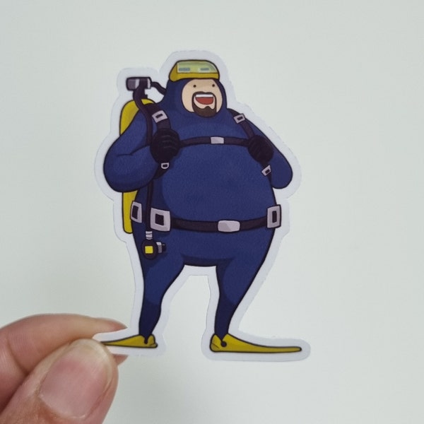 Dave the Diver Fanart inspired sticker