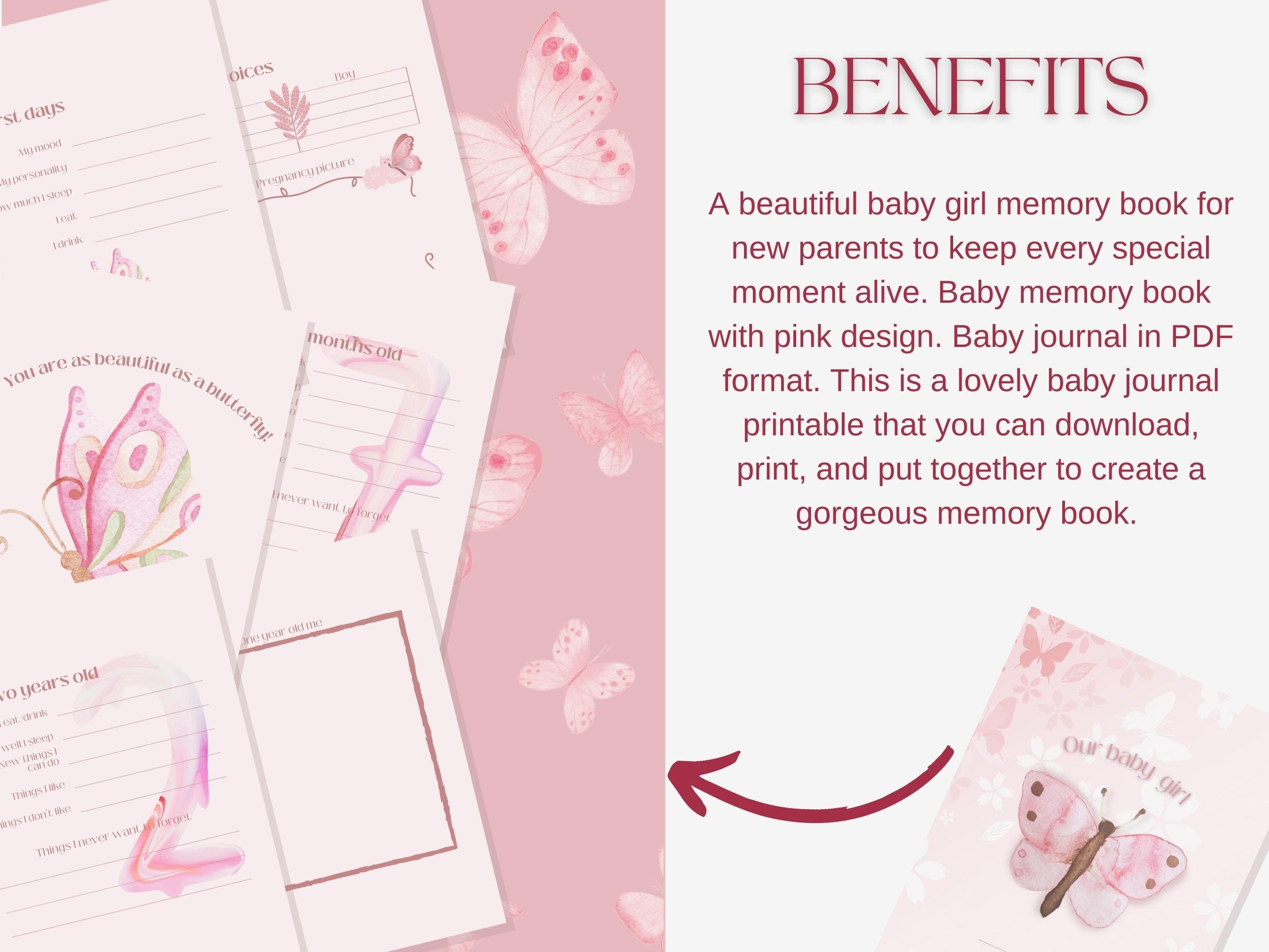 Baby Memory Book Baby Journal Baby Book First Year Printable Baby Book