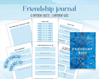 Carnet d'amitié | Journal du meilleur ami | Livre meilleur ami | Journal d'amitié | Journal des meilleurs amis | Journal d'écriture | Carnet d'amis