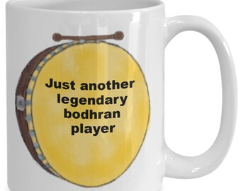 Bodhran player funny gift mug!