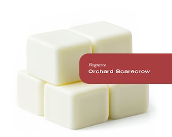 Orchard Scarecrow Wax Melt Tarts - Apple & Cinnamon - 6-Cube Paper Box - Eco-Friendly Gift